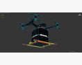 Quadcopter DHL Drone Modello 3D