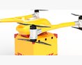 Quadcopter DHL Drone Modelo 3d