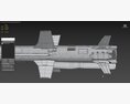 R-360 Neptune Missile 3D-Modell Draufsicht