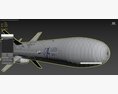 R-360 Neptune Missile 3d model clay render