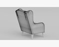 Ramsebo Wing Chair 3D 모델 