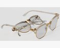 Ray-Ban eyeglasses RB5154 Double Transparent Colour Modèle 3d