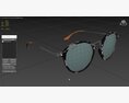 Ray Ban Fleck Pop Polarized Grey Havana Black Classic Sunglass 3D 모델 