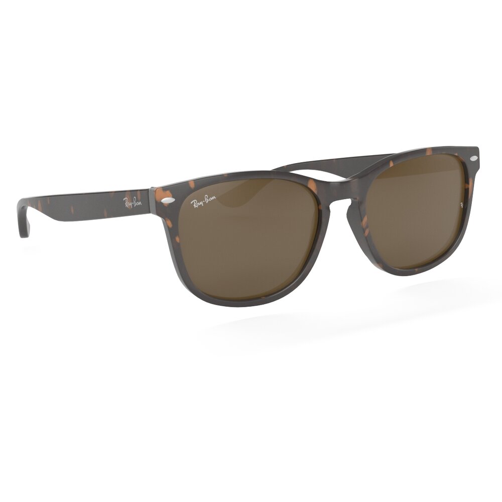 Ray Ban Non-Polarized Striped Gradient Brown RB2184 Sunglass 3D model