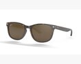 Ray Ban Non-Polarized Striped Gradient Brown RB2184 Sunglass 3d model