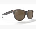 Ray Ban Non-Polarized Striped Gradient Brown RB2184 Sunglass 3Dモデル