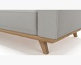 Rivet Bigelow Modern Sofa Couch 3D модель