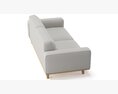 Rivet Bigelow Modern Sofa Couch Modello 3D
