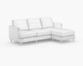 Rivet Goodwin Modern Reversible Sectional Sofa 3Dモデル