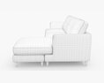 Rivet Goodwin Modern Reversible Sectional Sofa 3D 모델 