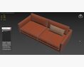 Rolf Benz 333 Jola Leather sofa Modello 3D