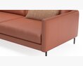 Rolf Benz 333 Jola Leather sofa 3D 모델 