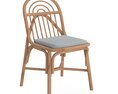 SILLON Rattan chair with integrated cushion 3Dモデル