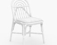 SILLON Rattan chair with integrated cushion Modèle 3d