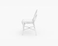 SILLON Rattan chair with integrated cushion 3D 모델 