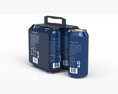 Six Pack of Cans Carton Packaging For 200ml 4 Cans 3D-Modell