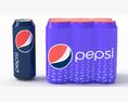 Six Pack of Cans Shrinkwrapped Packaging For 250ml 6 Cans 3D模型