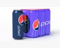 Six Pack of Cans Shrinkwrapped Packaging For 250ml 6 Cans 3D модель