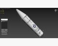 SM-78 Jupiter Ballistic Missile 3D-Modell Seitenansicht