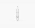 SM-78 Jupiter Ballistic Missile Modello 3D vista frontale