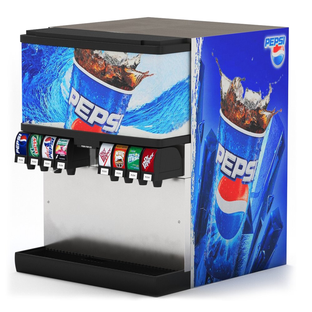 Soda Fountain Machine 02 3D模型