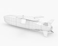 SOM Cruise Missile 3D-Modell Rückansicht