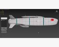 SOM Cruise Missile Modello 3D vista dall'alto