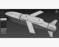 SOM Cruise Missile Modello 3D clay render