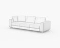 T-Time 3-Seater Sofa Modello 3D