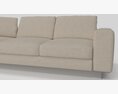 T-Time 3-Seater Sofa Modelo 3D