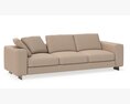T-Time 3-Seater Sofa 3D-Modell