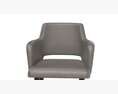 Thea Queen Gallotti and Radice Armchair 3D 모델 