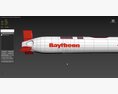 Tomahawk Land Attack Cruise Missile 3d model top view