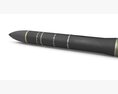 Topol-M SS-27 Mod 1 ICBM Ballistic Missile Modello 3D vista frontale