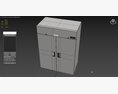 U-Line Commercial Refrigerators Ucre455-Ss71A 3D 모델 