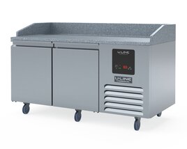 U-Line Pizza Prep Table Refrigerators UCPP466 SS61A 3Dモデル