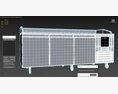 U-Line Pizza Prep Table Refrigerators UCPP488-SS61A 3D模型