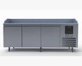 U-Line Pizza Prep Table Refrigerators UCPP488-SS61A 3d model