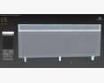 U-Line Pizza Prep Table Refrigerators UCPP488-SS61A 3Dモデル