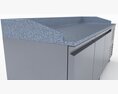 U-Line Pizza Prep Table Refrigerators UCPP488-SS61A 3D модель
