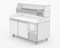 U-Line Pizza Prep Table Refrigerators Ucpp566-Ss61A 3D模型