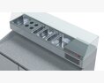 U-Line Pizza Prep Table Refrigerators Ucpp566-Ss61A Modèle 3d