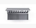 U-Line Pizza Prep Table Refrigerators Ucpt565-Ss61A 3D 모델 