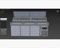U-Line Pizza Prep Table Refrigerators Ucpt588-Ss61A 3Dモデル
