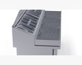 U-Line Pizza Prep Table Refrigerators Ucpt588-Ss61A 3D 모델 
