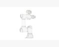 Universal Robots collaborative UR3 With Robotiq Two Finger 3D模型