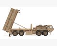 US Mobile Anti-Ballistic Missile System THAAD Open Version 3D-Modell dashboard