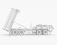 US Mobile Anti-Ballistic Missile System THAAD Open Version 3d model seats