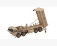US Mobile Anti-Ballistic Missile System THAAD Open Version Modello 3D