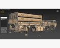 US Mobile Anti Ballistic Missile System THAAD 3d model
